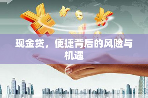 珠晖现金贷，便捷背后的风险与机遇