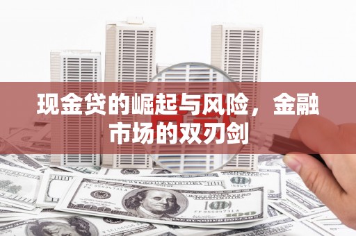珠晖现金贷的崛起与风险，金融市场的双刃剑