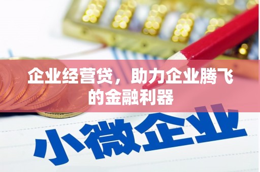 珠晖企业经营贷，助力企业腾飞的金融利器