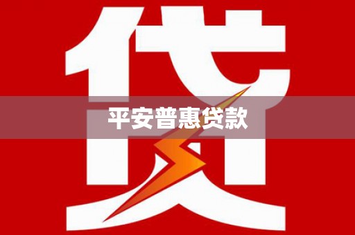 珠晖平安普惠贷款